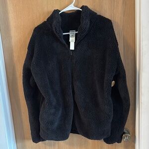 NWT PINK plush zip up